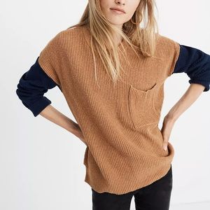 Madewell Thompson Pocket Pullover Sweater in Colorblock